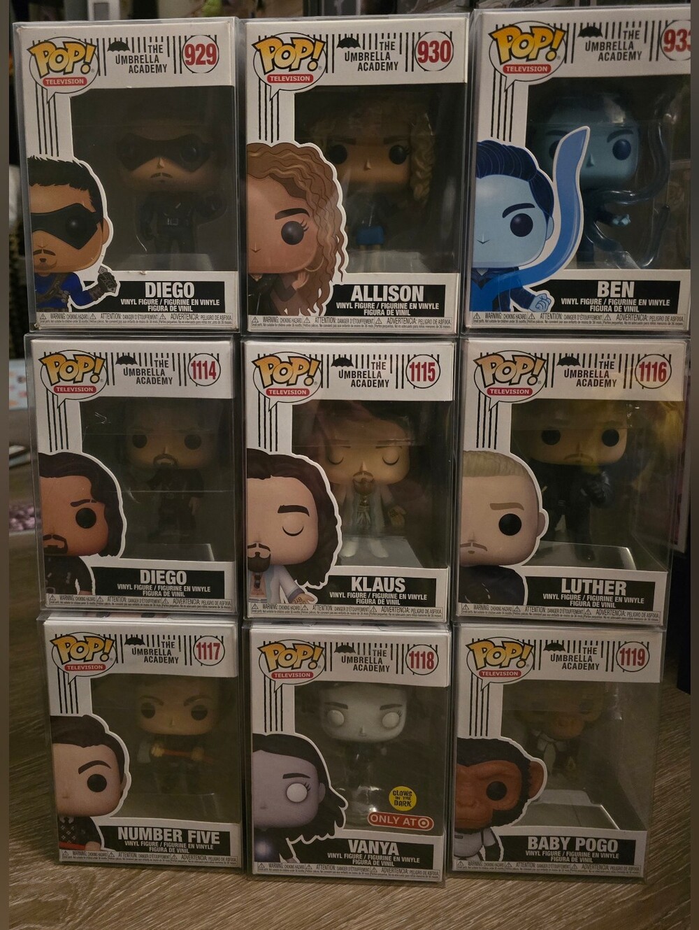 Umbrella Academy Funko Pop Lot